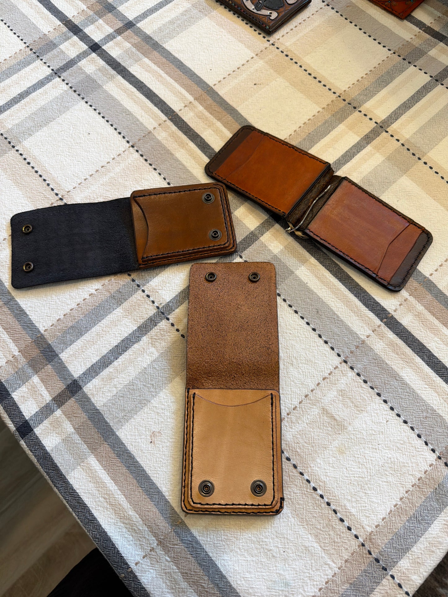 Handmade Leather Folding Wallet