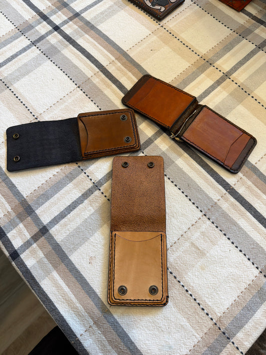 Handmade Leather Folding Wallet