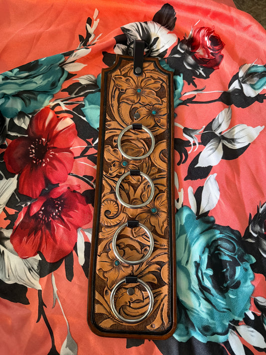 Hand Tooled Leather Wild Rag Holder