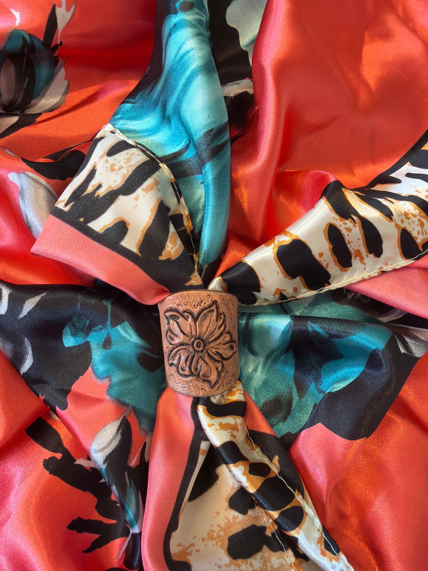 Custom Leather Scarf Slides