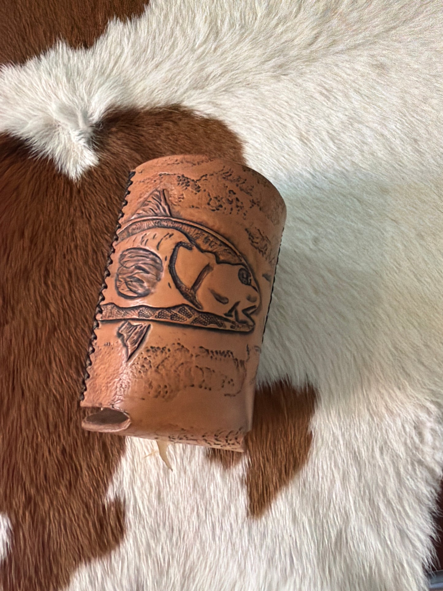 HAND TOOLED KOOZIE