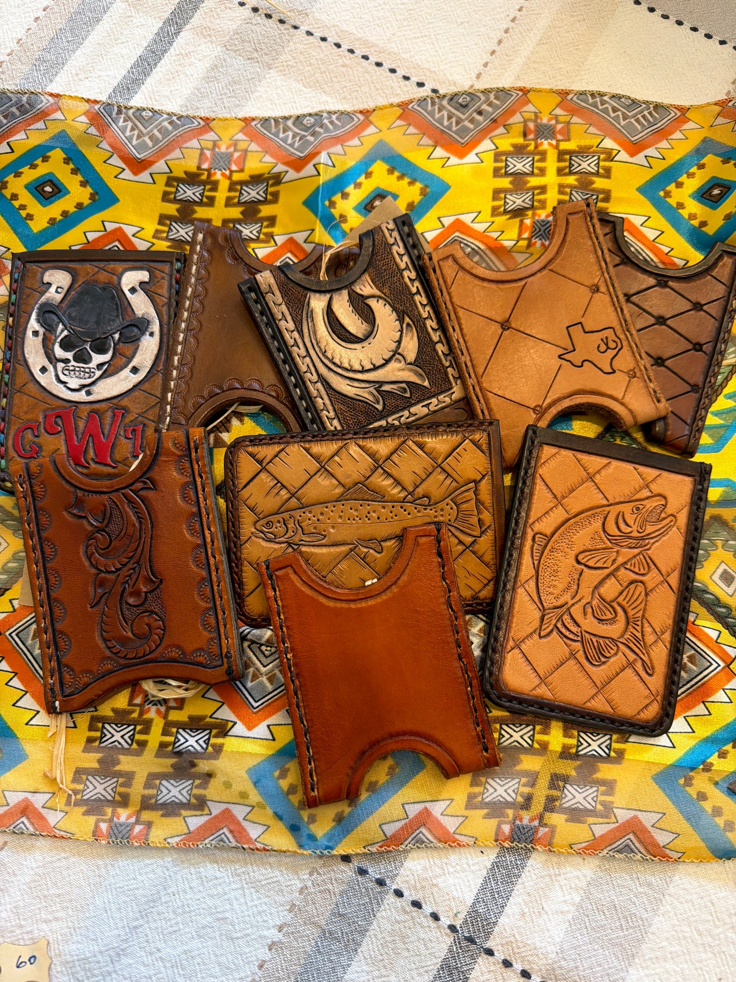 Custom Leather Card Wallets