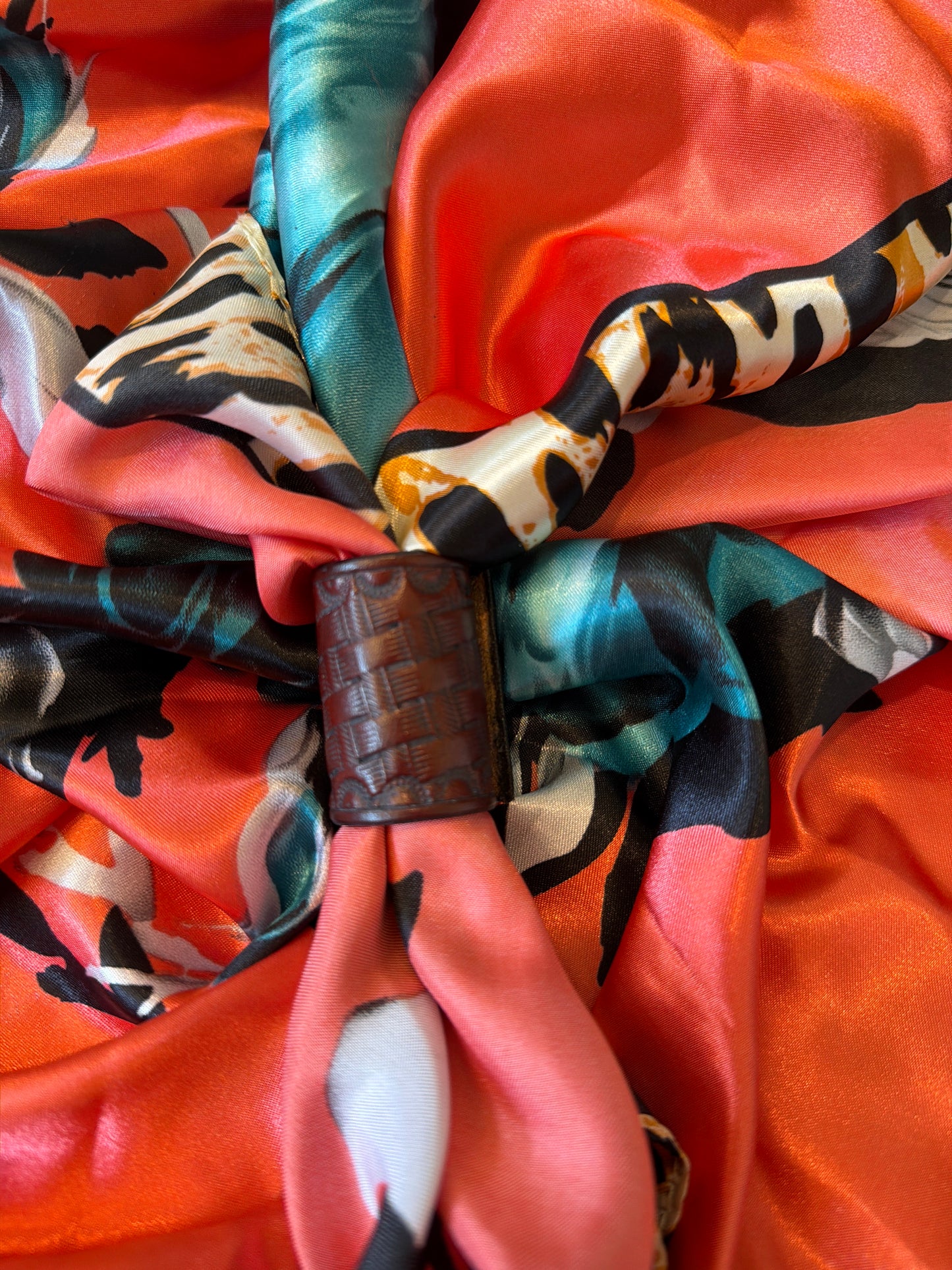 Custom Leather Scarf Slides