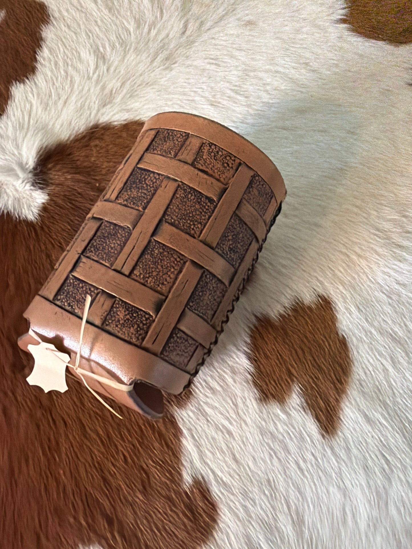 HAND TOOLED KOOZIE